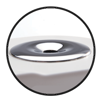 Sealed stainless steel well with high grade optical prism made of flint glass