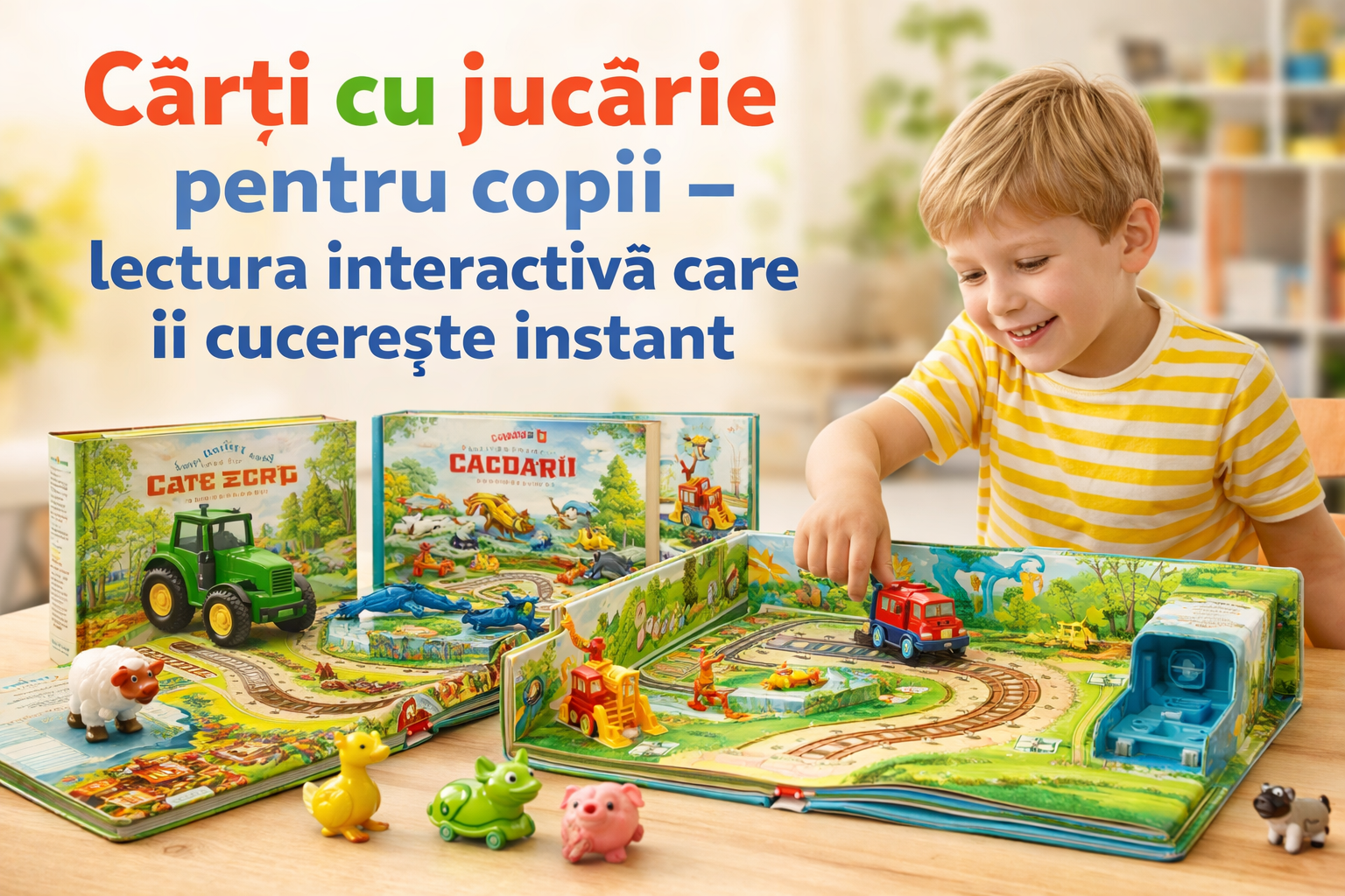 Cărți cu jucărie pentru copii – beneficii, recomandări și idei de cadouri