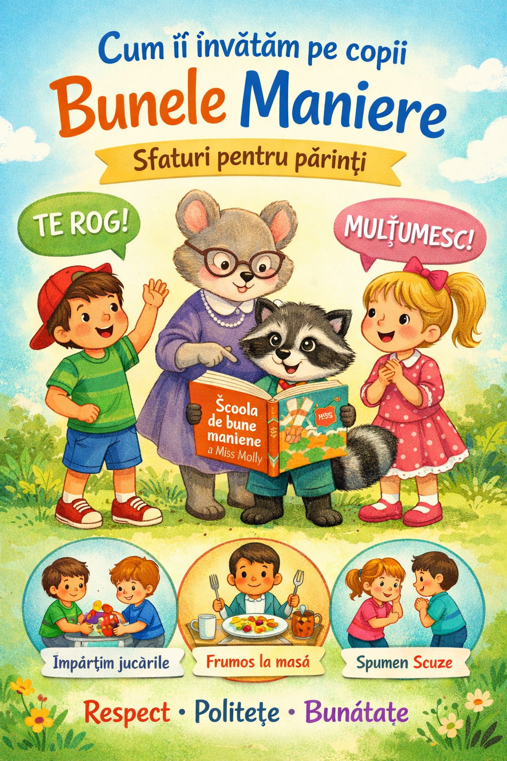 Cum îi învățăm pe copii bunele maniere – sfaturi pentru părinți