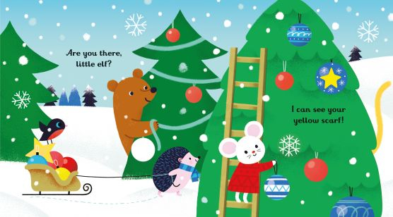 Are You There Little Elf? – Carte Interactivă cu Decupaje de Crăciun, Usborne [4]