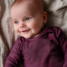 Body maneca lunga - 100% lana merinos – Crushed Violets | Lille Barn - 98 [4]