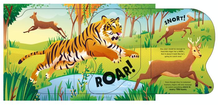 Carte copii Usborne Great Big Animals cu clapete mari – carte interactiva educativ copii [5]