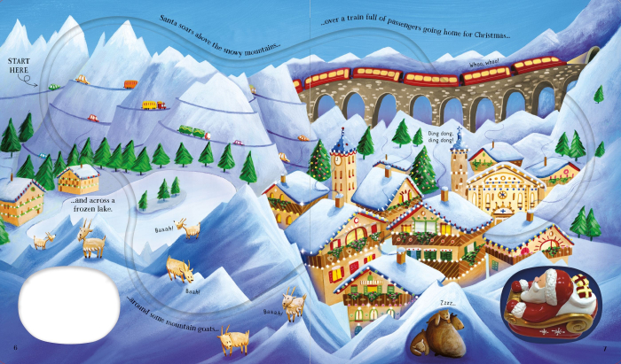 Carte cu jucarie Wind-Up Santa's Sleigh [2]