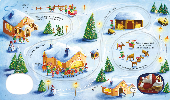 Carte cu jucarie Wind-Up Santa's Sleigh [3]