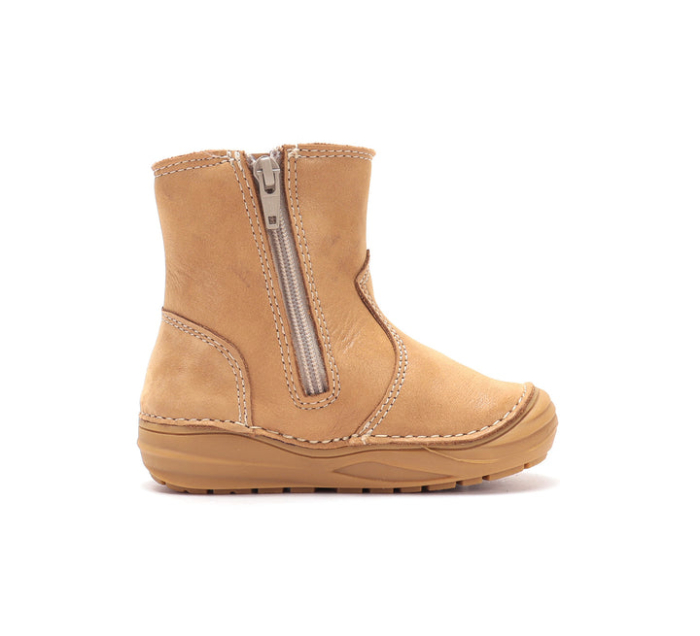 Cizme Fete D.D.Step W071-62976A Copper – Piele Naturală, Maro Caramel, cu Fluturi [3]