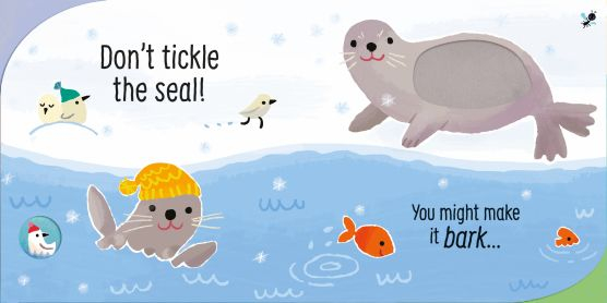Don't Tickle the Penguin! – Carte senzorială Usborne cu sunete și texturi, pentru bebeluși [2]