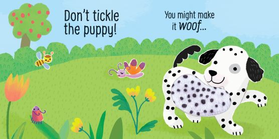 Don’t Tickle the Puppy! – Carte interactivă cu sunete pentru bebeluși | Usborne [2]