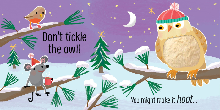 Don’t Tickle the Snowman! – Carte senzorială cu sunete și texturi Usborne, 6 luni+ [3]