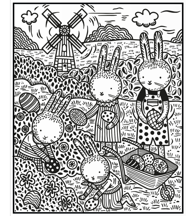 Easter Bunnies Magic Painting Book [4]