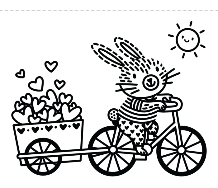 First Magic Painting I Love You Bunny [4]