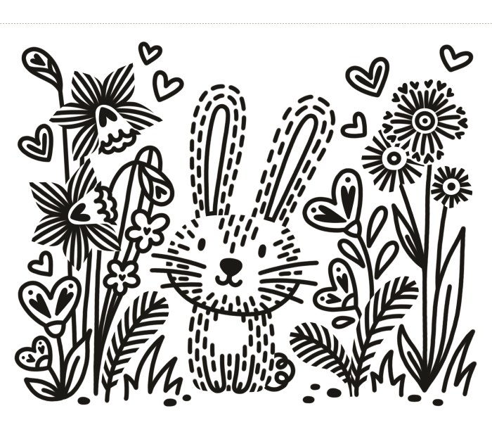 First Magic Painting I Love You Bunny [2]