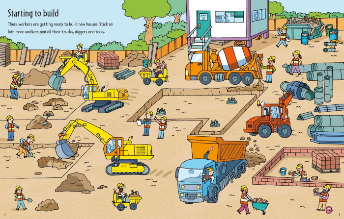 First Sticker Book Building Sites [5]