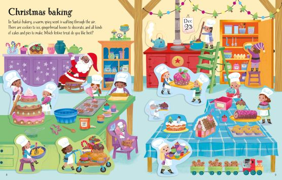 First Sticker Book Christmas – Carte de Crăciun cu stickere pentru copii, Usborne [3]