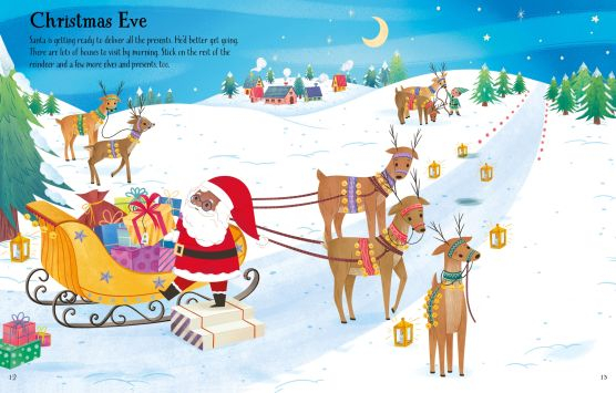 First Sticker Book Christmas – Carte de Crăciun cu stickere pentru copii, Usborne [6]