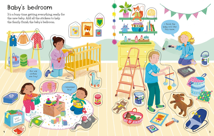 First Sticker Book The New Baby [3]