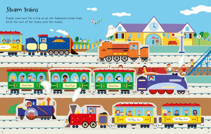 First Sticker Book Trains [6]