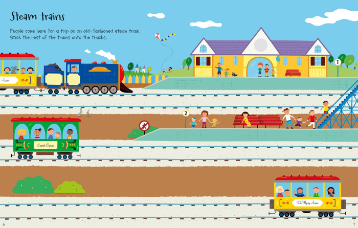 First Sticker Book Trains [5]