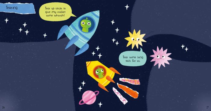 Little Children’s Cut, Stick and Tear Book – Carte activități copii 3-5 ani (tăiat, lipit, rupt) [4]