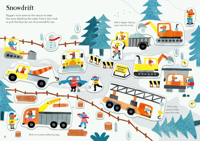 Little First Stickers Diggers and Cranes [4]