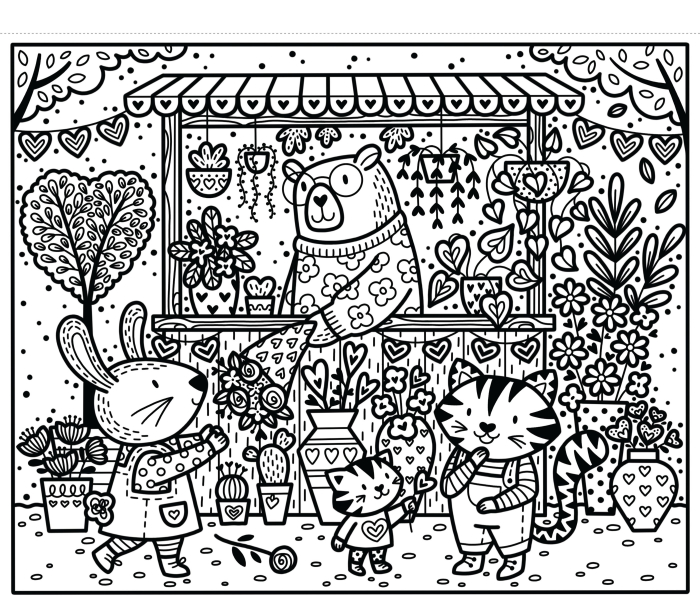 Love, Hearts and Flowers Magic Painting Book [2]