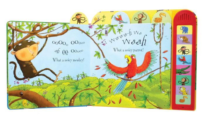 Noisy Jungle – Carte cu sunete Usborne [5]