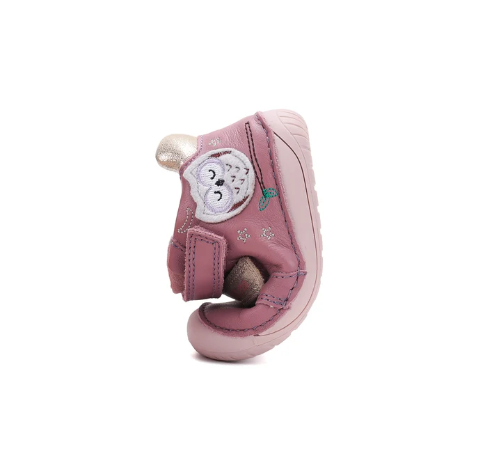 Pantofi Barefoot DD Step S070-62659B pentru Fete – Piele Naturala, Roz, Talpa Flexibila Zero Drop [6]