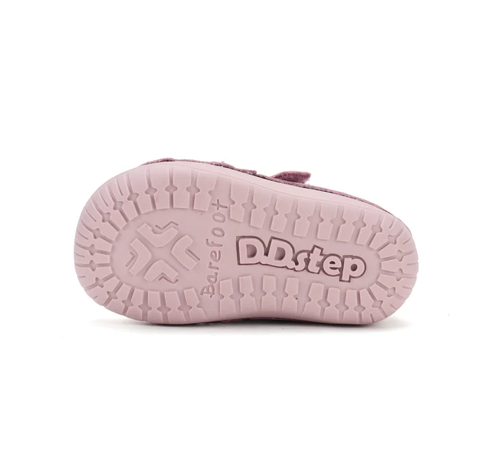 Pantofi Barefoot DD Step S070-62659B pentru Fete – Piele Naturala, Roz, Talpa Flexibila Zero Drop [4]