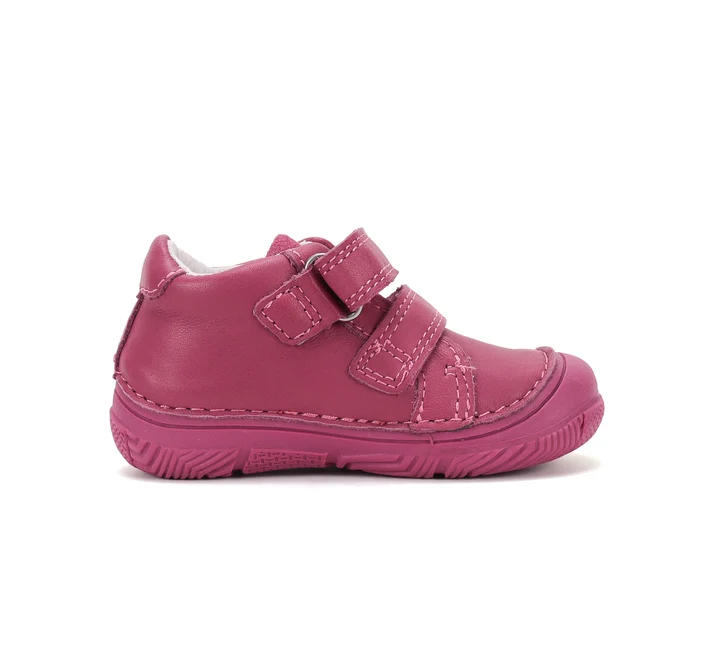 Pantofi Fete D.D.Step S082-62150 – Piele Naturală, Roz Închis, cu Ursuleț [3]