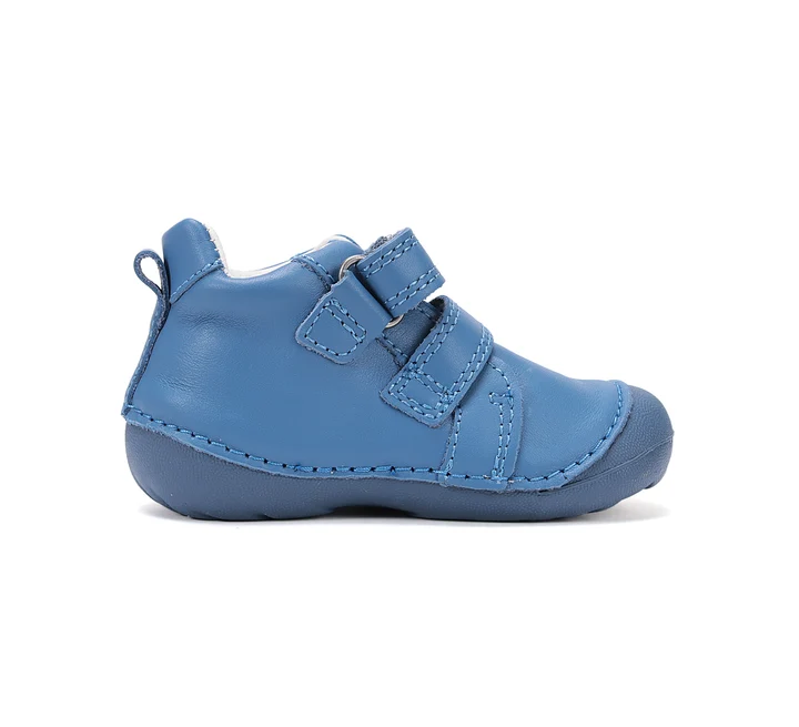 Pantofi Primii Pasi Baieti DD Step S015-61472A din Piele Naturala, Albastru [3]