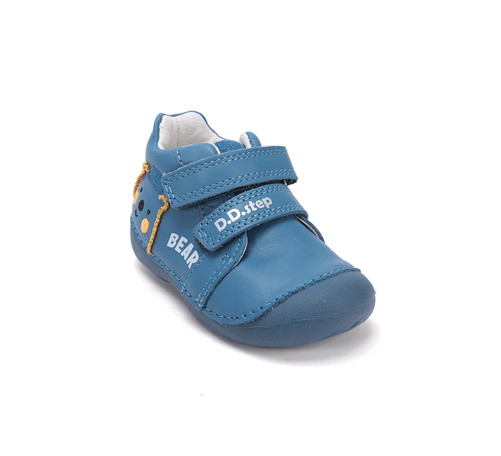 Pantofi Primii Pasi Baieti DD Step S015-61472A din Piele Naturala, Albastru [7]