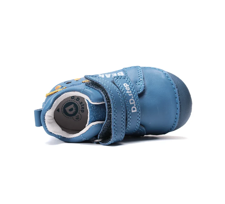 Pantofi Primii Pasi Baieti DD Step S015-61472A din Piele Naturala, Albastru [4]