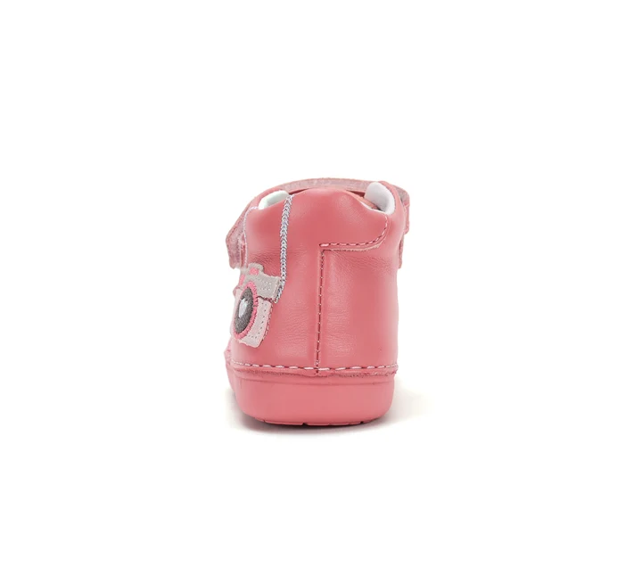 Pantofi Primii Pași Fete D.D.Step S066-62216D – Piele Naturală Roz, cu Aparat Foto [2]