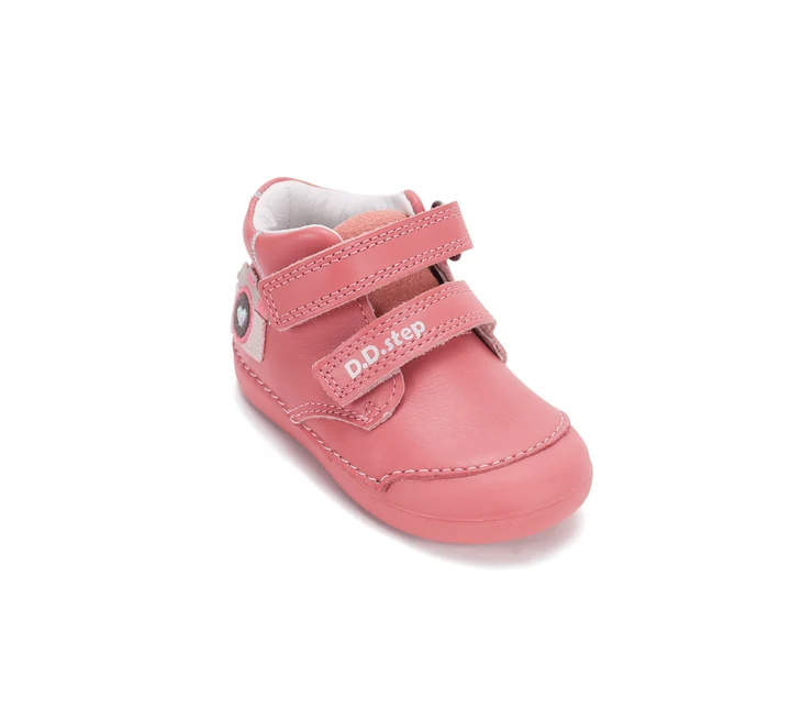 Pantofi Primii Pași Fete D.D.Step S066-62216D – Piele Naturală Roz, cu Aparat Foto [6]