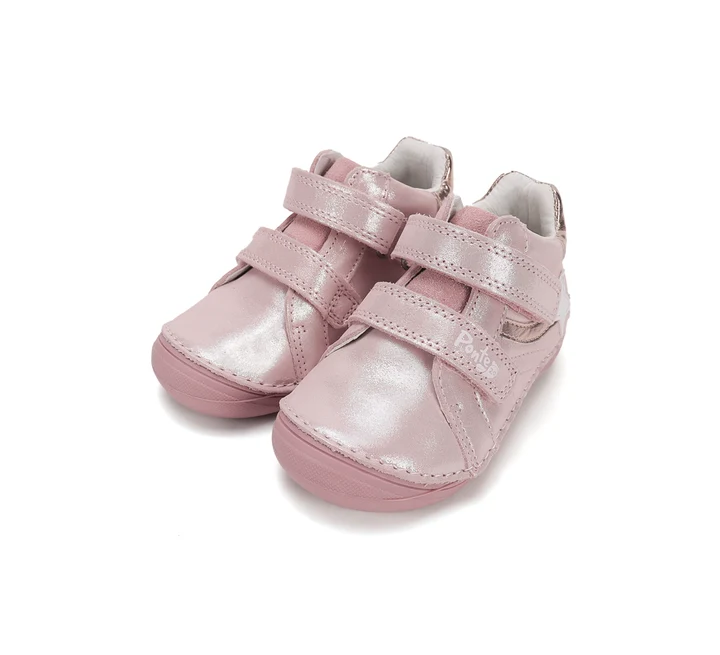 Pantofi Supinați Fete Ponte20 DA03-6-2901A – Piele Naturală, Roz cu Stea [6]