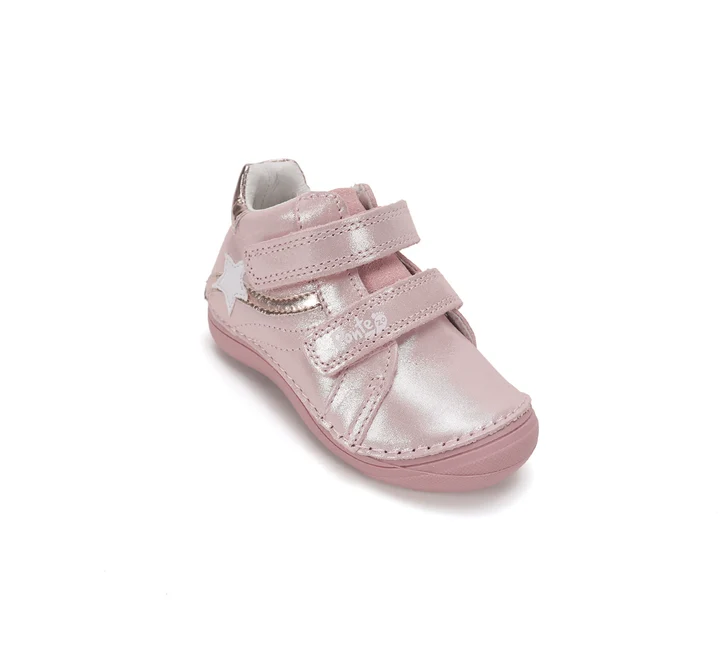Pantofi Supinați Fete Ponte20 DA03-6-2901A – Piele Naturală, Roz cu Stea [7]