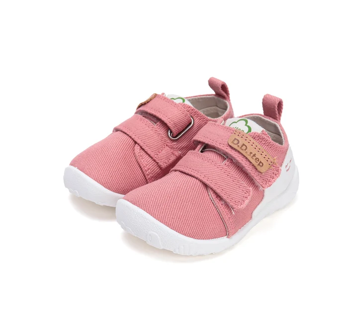 Papuci Barefoot DD Step C086-52318 pentru Fete, Textili, Talpa Flexibila, Roz- Interior [4]