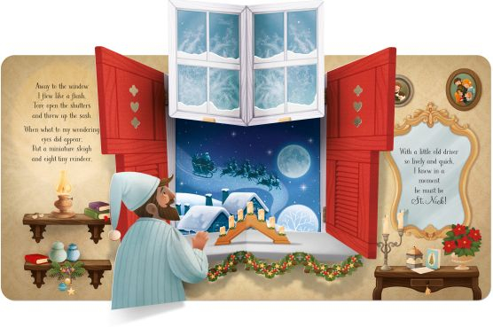 Pop-up ‘Twas the Night Before Christmas – Carte 3D interactivă de Crăciun pentru copii [2]