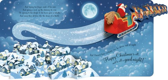 Pop-up ‘Twas the Night Before Christmas – Carte 3D interactivă de Crăciun pentru copii [3]