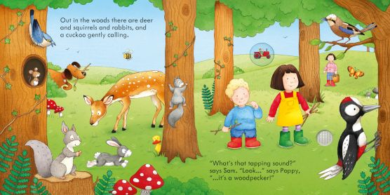 Poppy and Sam’s Nature Sounds – Carte interactivă cu sunete din natură pentru copii | Usborne [3]