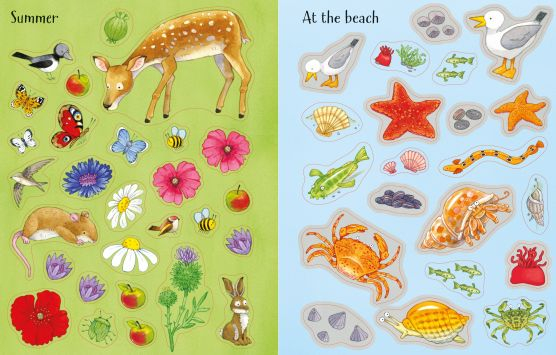 Poppy and Sam's Nature Sticker Book – Carte interactivă cu stickere pentru copii [2]