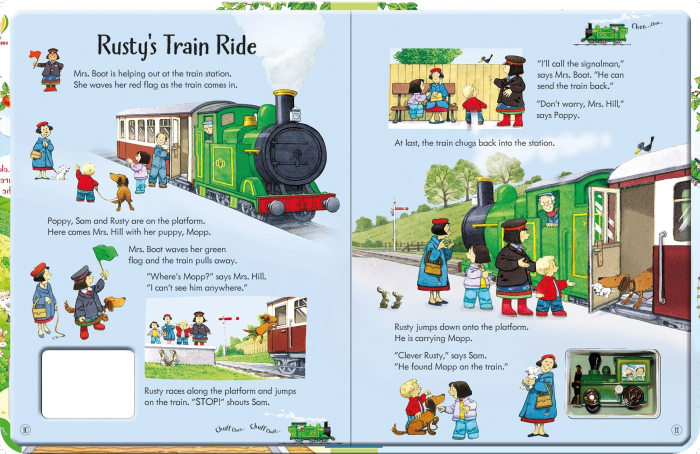 Poppy and Sam's Wind-up Train Book [2]