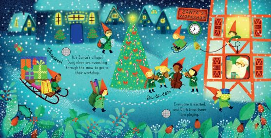 Santa Sound Book – Carte muzicală Usborne cu sunete de Crăciun [2]