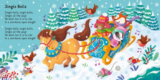 Sing-along Christmas Songs – Carte muzicală Usborne cu 5 cântece de Crăciun, 6 luni+ [3]