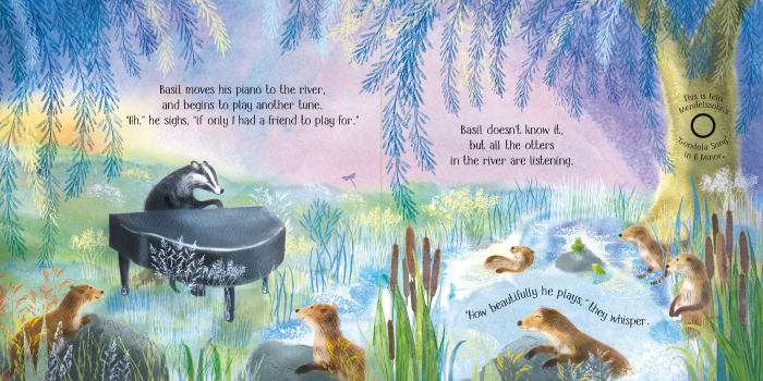 Sleepytime Music Book Usborne – Carte muzicală pentru copii 0+ luni, cântece de leagăn, carte interactivă cu sunete [4]