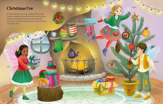 Sticker Dolly Dressing Cosy Christmas – Carte Usborne cu peste 200 de stickere de Crăciun [3]