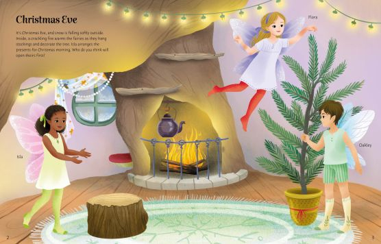 Sticker Dolly Dressing Cosy Christmas – Carte Usborne cu peste 200 de stickere de Crăciun [2]
