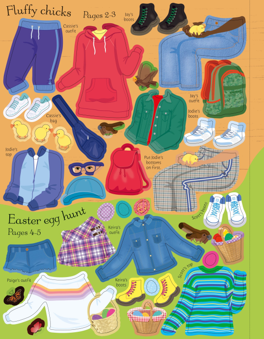 Sticker Dolly Dressing Easter [4]