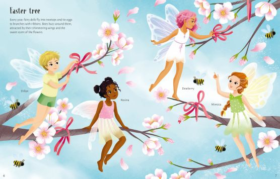 Sticker Dolly Dressing: Easter Egg Hunt – Carte interactivă cu stickere pentru copii [3]