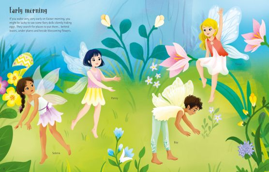 Sticker Dolly Dressing: Easter Egg Hunt – Carte interactivă cu stickere pentru copii [2]