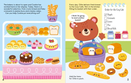 The Cosy Bakery Sticker Book – Carte Usborne cu peste 150 de stickere, Brutăria Magică [5]